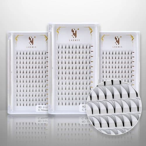 Eyelash extension vendors 8D-0.07-C-10MM