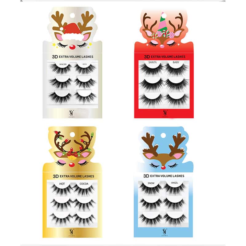 christmas eyelash packaging