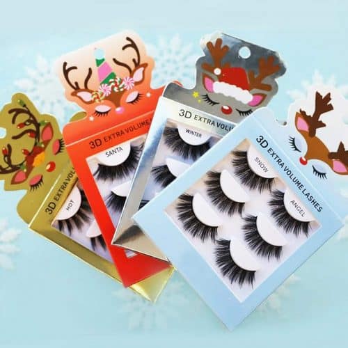 christmas eyelash packaging