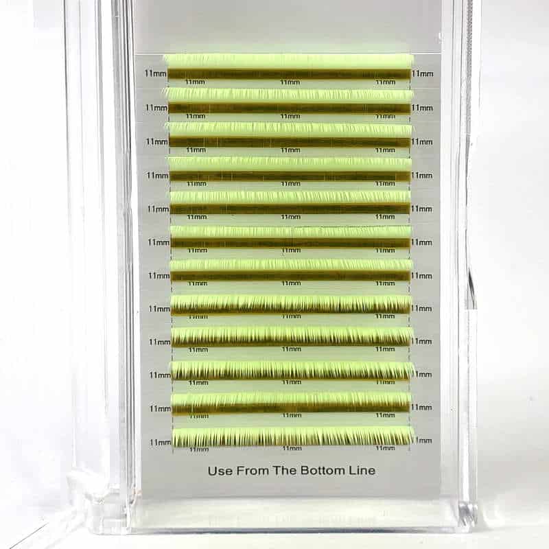 Yellow Eyelash Extensions