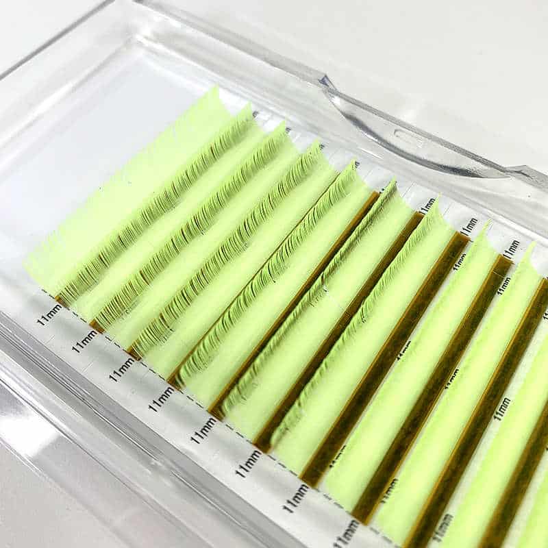 Yellow Eyelash Extensions
