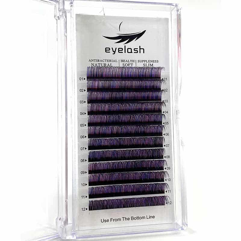 Purple Eyelash Extensions