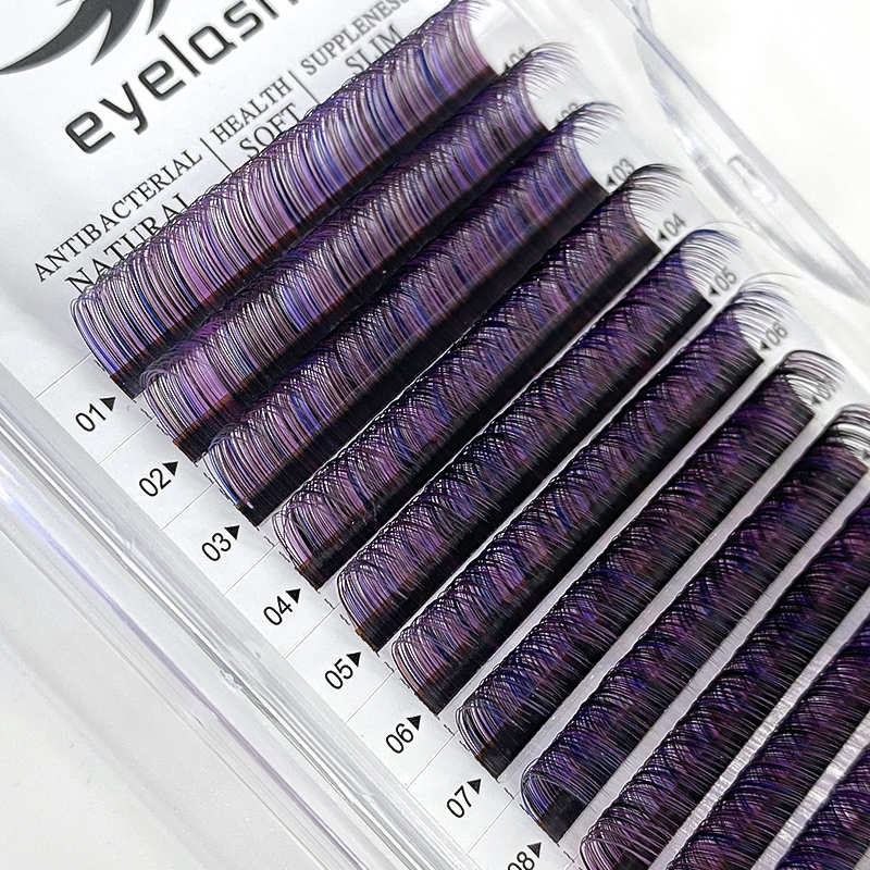 Purple Eyelash Extensions
